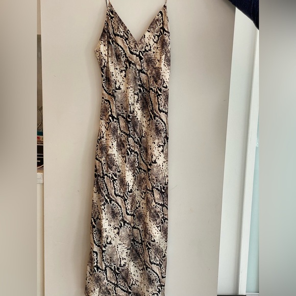 NWT Cami NYC Raven Snake Slip Midi Dress - Picture 5 of 6